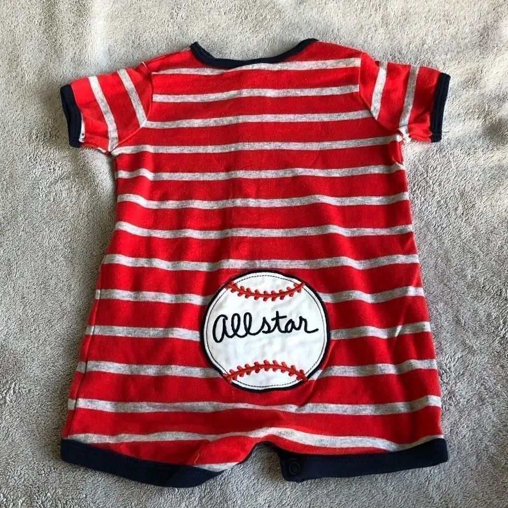 Carter’s Short Sleeve Snap Up Romper